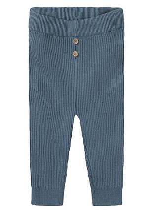 Брюки с вязаного трикотажа для девочки lupilu lidl 417216 074-80 см (6-12 months) синий
