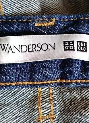 Jw anderson*uniqlo джинси темно синій прямі класичні колаборація  з колекції 2021року