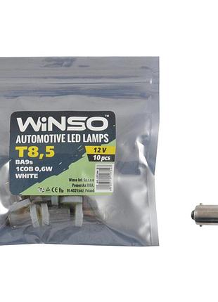 Автолампа winso led 12v cob t8.5 ba9s, 10шт