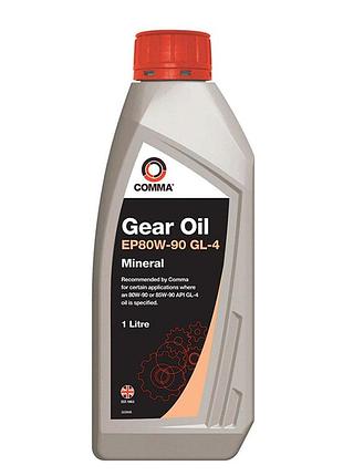 Трансмиссионное масло comma gear oil ep 80w-90 gl4 1л