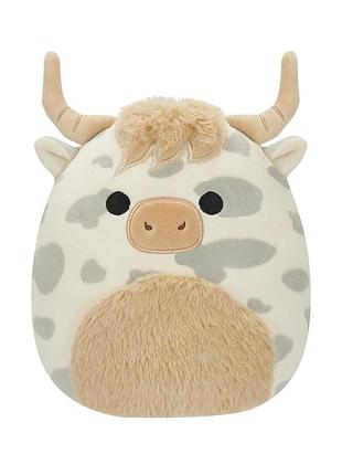 М'яка іграшка squishmallows – корівка борса (19 cm)