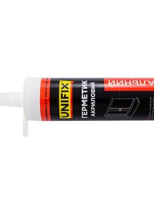 Герметик акриловый unifix 280 мл белый