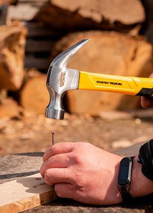 Молоток столярный mastertool 450г фибергласс 5