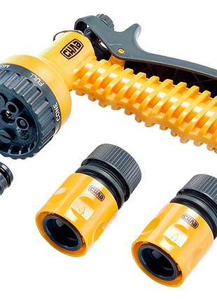 Набор для полива сила 1 пистолет x 1 адаптер 1/2" x 3/4" x 2 коннектора 1/2" (4шт)