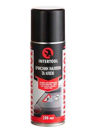 Очисник наліпок та клею intertool 200мл