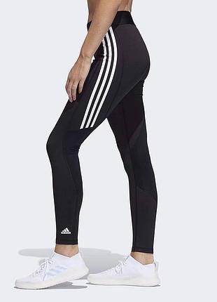 Чорні спортивні лосини з високою посадкою від adidas  розмір s лосіни лосины