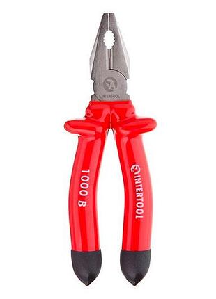 Плоскогубці intertool 200 мм 1000в 3
