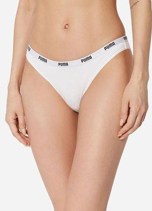 Трусики-бікіні puma women bikini 2p 90785104 s 2 шт white (8718824911922)