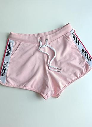 Брендовые женские короткие трикотажные шорты moschino underwear оригинал