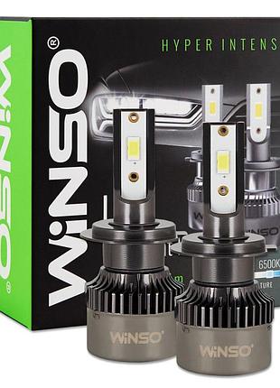 Автолампа winso led h7 12/24v 50вт 5000лм 6500k csp3570 2шт
