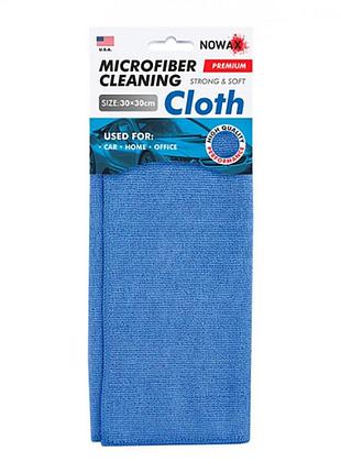Тряпка nowax из микрофибры for cleaning 30х30см синяя