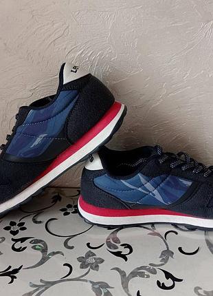 Детские / подростковые кроссовки levi's alex (оригинал), синий камуфляж 36 размер, замша+текстиль