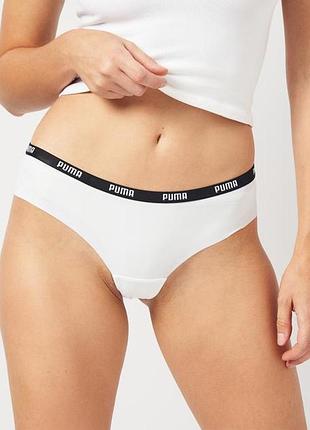 Трусики-бразиліана puma wmn mikrofiber brazilian briefs 2p 90785505 l 2 шт white