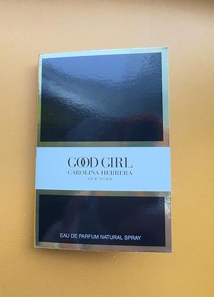 Carolina herrera good girl  – парфумована вода для жінок (пробник)