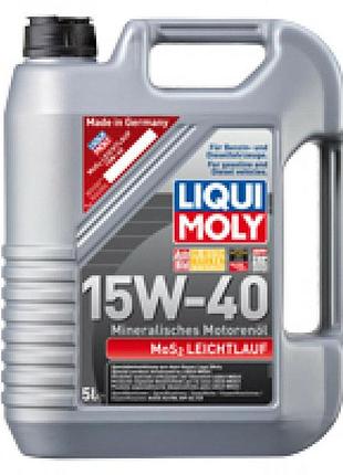 Моторное масло liqui moly mos2 leichtlauf 15w-40 5л