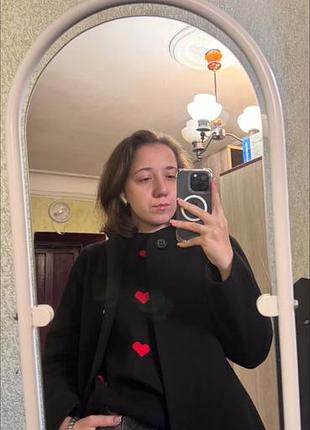 Пальто чорне m/l