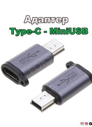Адаптер переходник type-с в mini usb