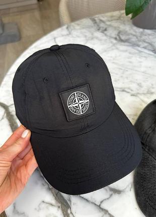 Кепка stone island чоловіча унісекс чорна