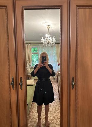 Платье черное миди