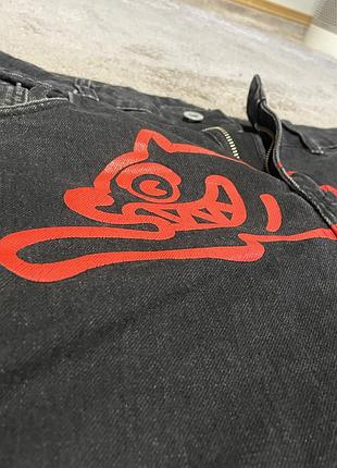🔥 bbc ice cream running dog jeans (black / red)  оригінал, свіжий європейський дроп ббс bbc
