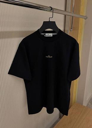 Футболка stone island чоловіча чорна від малих до великих розмірів
