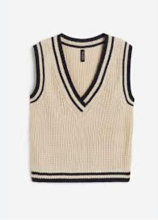 Жилет вʼязаний h&m