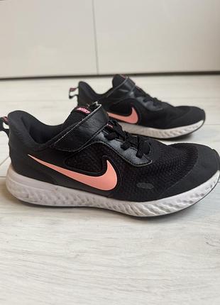 Кросівки nike revolution 5 чорні з рожевим, р. 35 (22 см)
