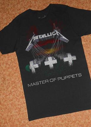 Футболка metallica/master of puppets/bravado/рок мерч
