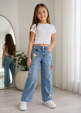 Стильные джинсы на 9-10 лет