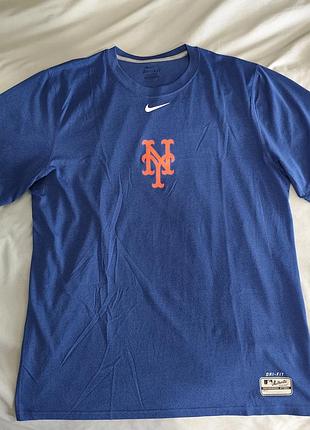 Футболка чоловіча nike ny dri-fit синя l