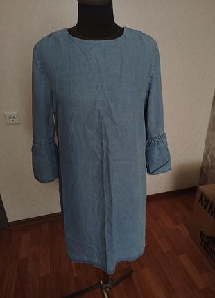 Платье, платье легкий джинсы s, zara