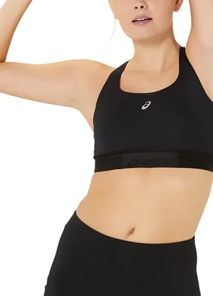 Бра женский asics road compression bra черный 2012c995-001