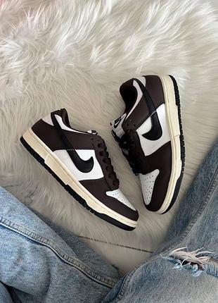 Nike sb dunk low next nature dark brown white