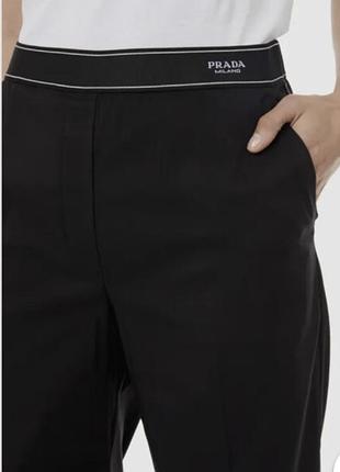 Prada italy 36 якісні жіночі спортивні чорні штани