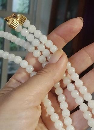 Колье,нисто,винтаж молочное стекло