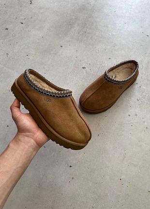 Ugg tasman ii brown suede slippers women’s eu 39 original жіночі уги в коричневому кольорі оригінал