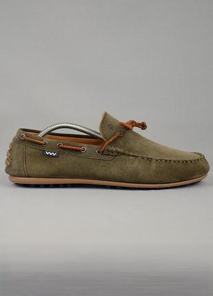 Floris van bommel drijver boat туфли мокасины лоферы мужские кожа замша хаки весна лето оригинал 43 р/28 см car shoe bogner bally