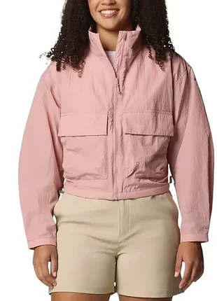 Ветровка женская columbia paracutieTM cropped cargo windbreaker розовая 2116571-659