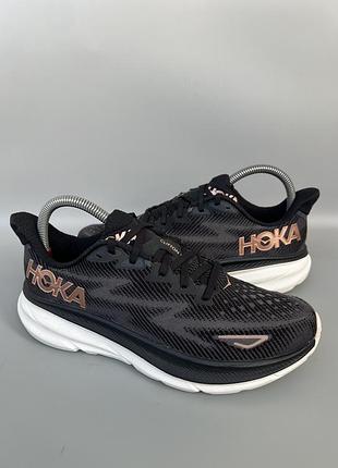 Оригінальні кросівки hoka clifton 9 black/rose gold 42р.26.5см.