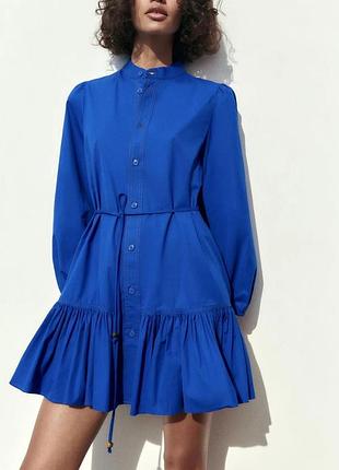 Коротка сукня плаття з поясом короткое платье с поясом zara xs