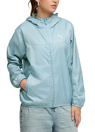 Ветровка женская puma ess regular windbreaker голубая