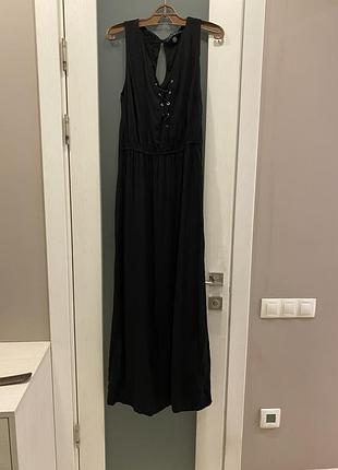 Натуральный длинный сарафан из вискозы