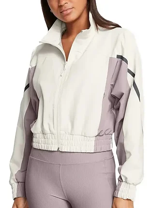Вітрівка жіноча under armour unstoppable crop jacket бежева 1386479-110