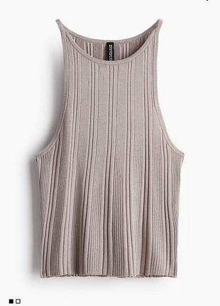 Жилет-топ майка h&m з ребристою в'язкою ( 12030279 )