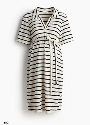 Сукня з коміром та поясом-зав'язкою h&m mama (12258529)