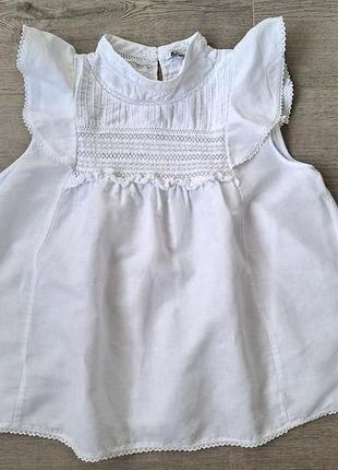 Лляна блуза без рукавів zara лляний топ