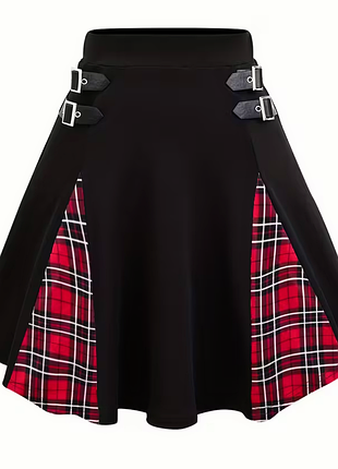 Юбка в готическом панк стиле xl-xxl