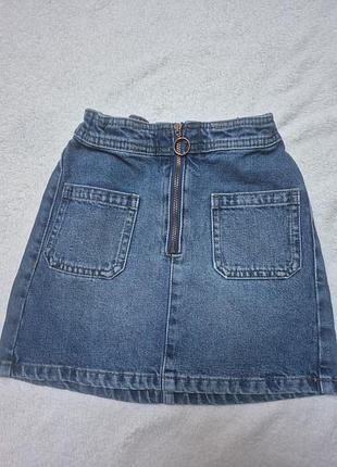 Юбка джинсовая m&amp;s 6-7 yrs