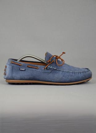Floris van bommel drijver boat туфли мокасины лоферы мужские кожа замша голубые весна лето оригинал 43 р/28 см santoni boss ecco