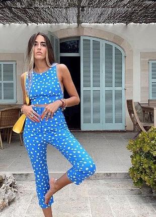 Костюм штани брюки капрі топ майка костюм штаны брюки капри топ zara m